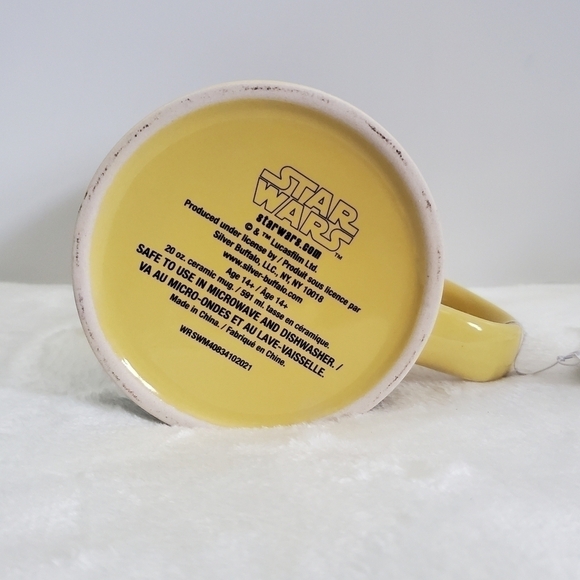 Disney Star Wars The Mandalodrian Yellow Brown Ceramic Mug 20 Oz NWT - Picture 7 of 10